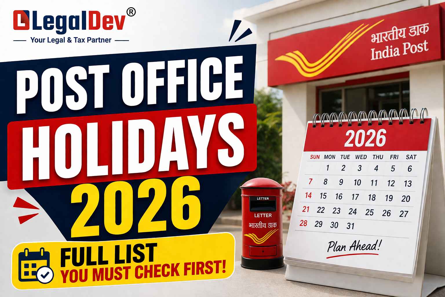 Post Office Holidays 2026